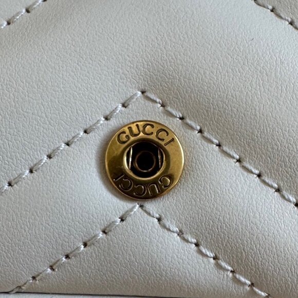 Authentic Gucci GG Marmont Flap Bag Matelasse Leather Super Mini - Picture 11 of 11